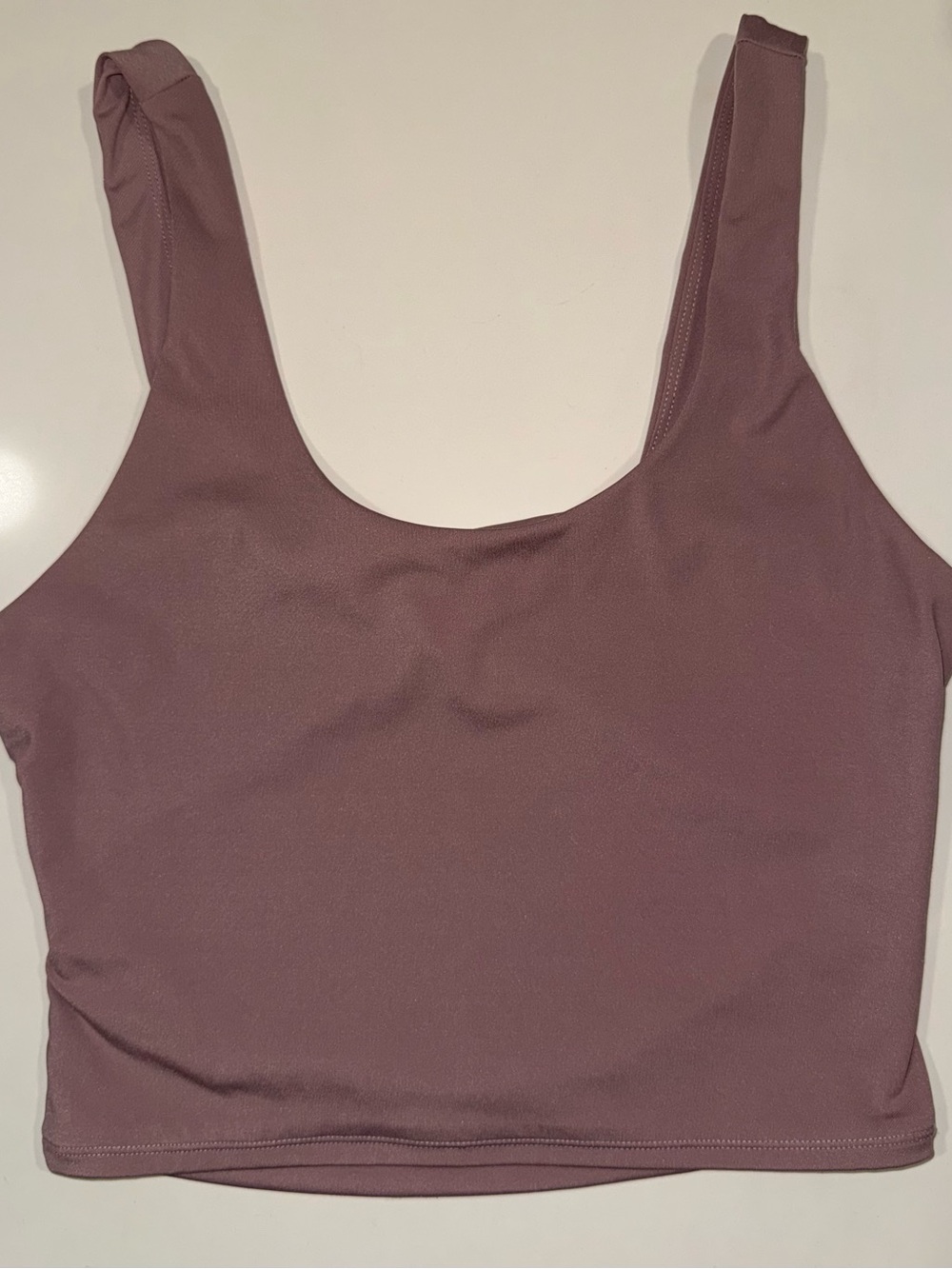 Baleaf Dusty Mauve Scoop Crop Tank